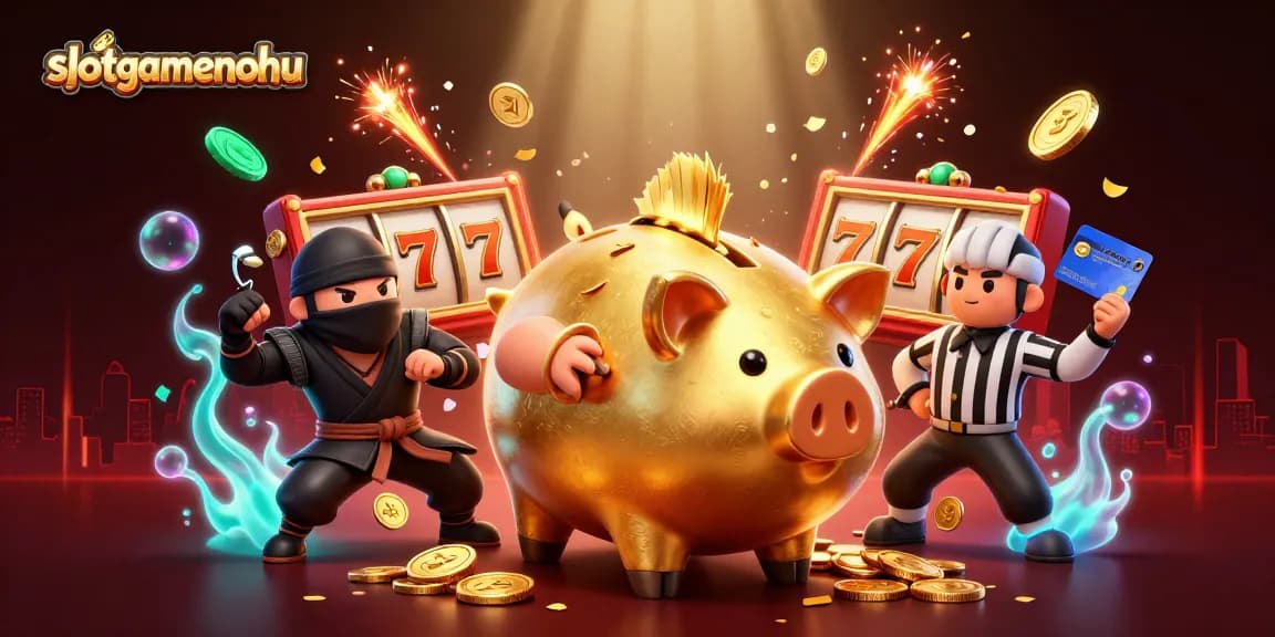 Experience the explosive excitement of slotgamenohu with dynamic 3D casino characters and vibrant elements.