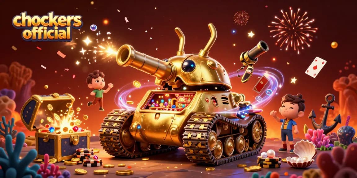 Celebrate wins at chockers official with a vibrant 3D casino scene filled with fun elements.