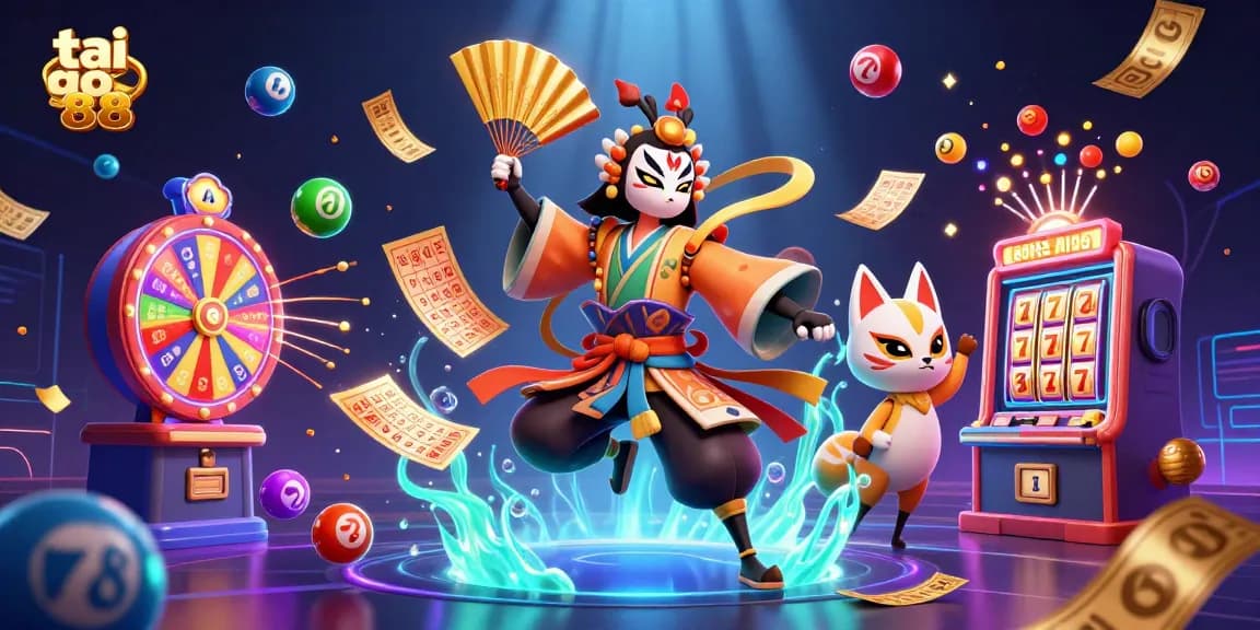Engage with tai go 88 as loot drops rain down, featuring vibrant slot reels and jackpot animations.