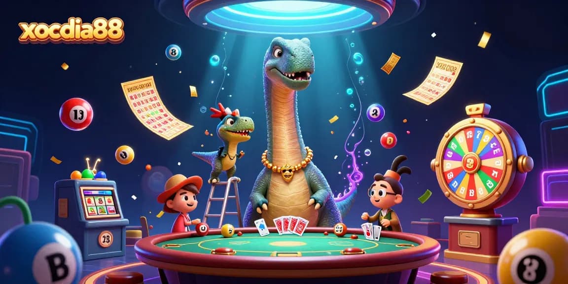 Win big at xocdia88 with exciting games amid a colorful casino atmosphere.