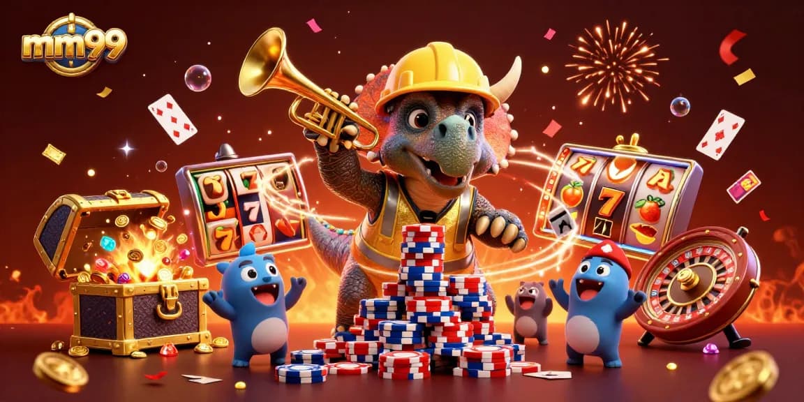 Engage in thrilling casino action as mm99 showcases a vibrant celebration with immersive gaming elements.