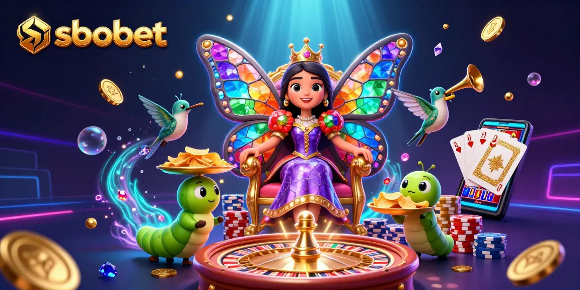 Experience sbobet's vibrant casino atmosphere with colorful characters and dynamic game elements.