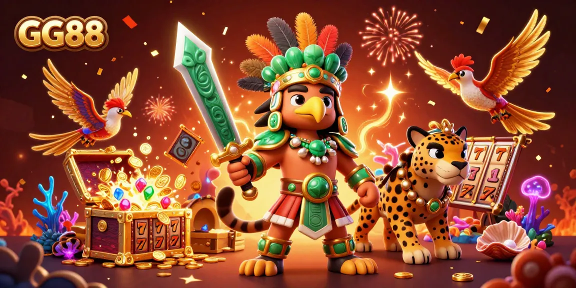 Experience the thrill of GG88 with vibrant slots and stunning characters in a lively casino scene.