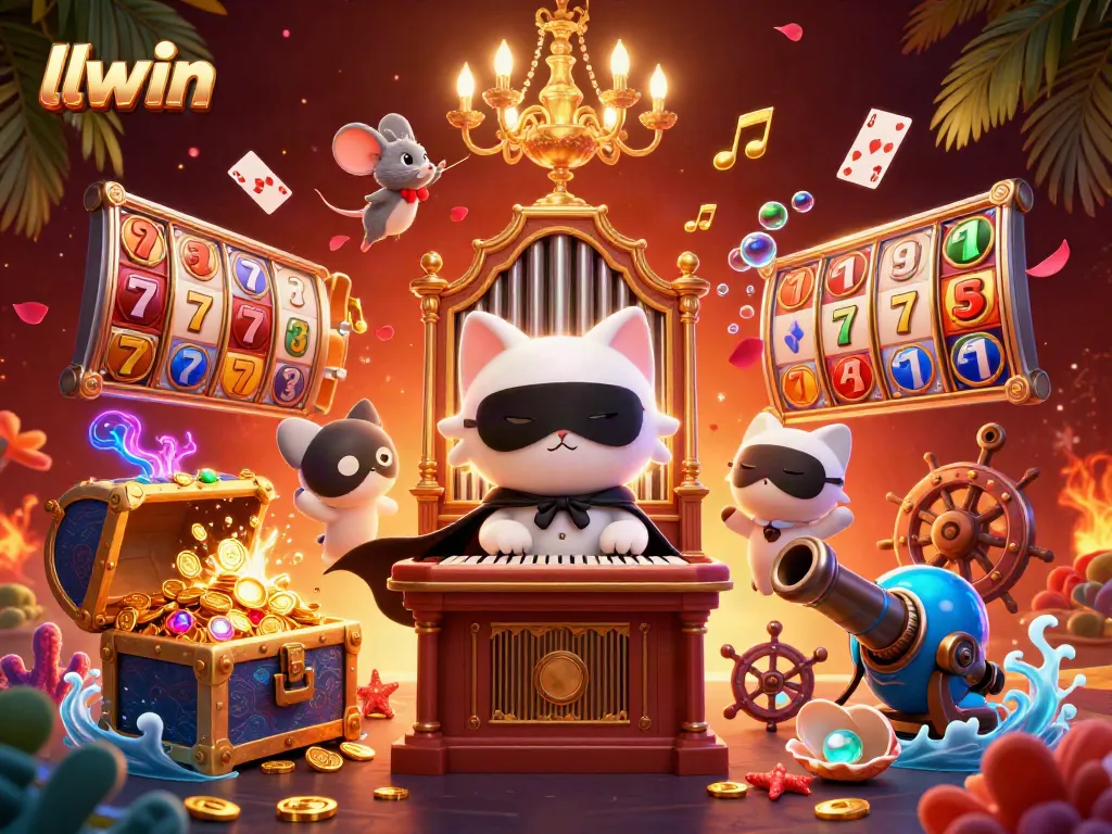 llwin offers an exciting casino experience illustrated with dynamic elements and rich detail