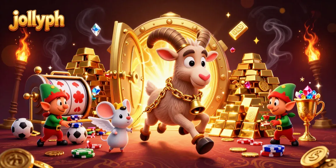 Engage with jollyph's festive casino featuring Krampus and playful elves amid golden treasures.
