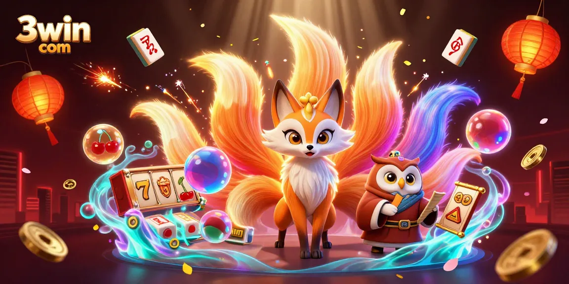 Experience vibrant gaming at 3win com with enchanting characters and vibrant casino elements.