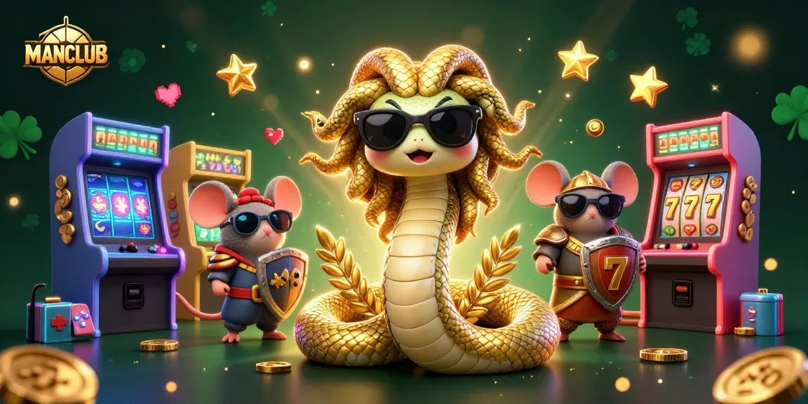 Join the thrilling action at MANCLUB with vibrant casino-themed characters and exciting game elements!