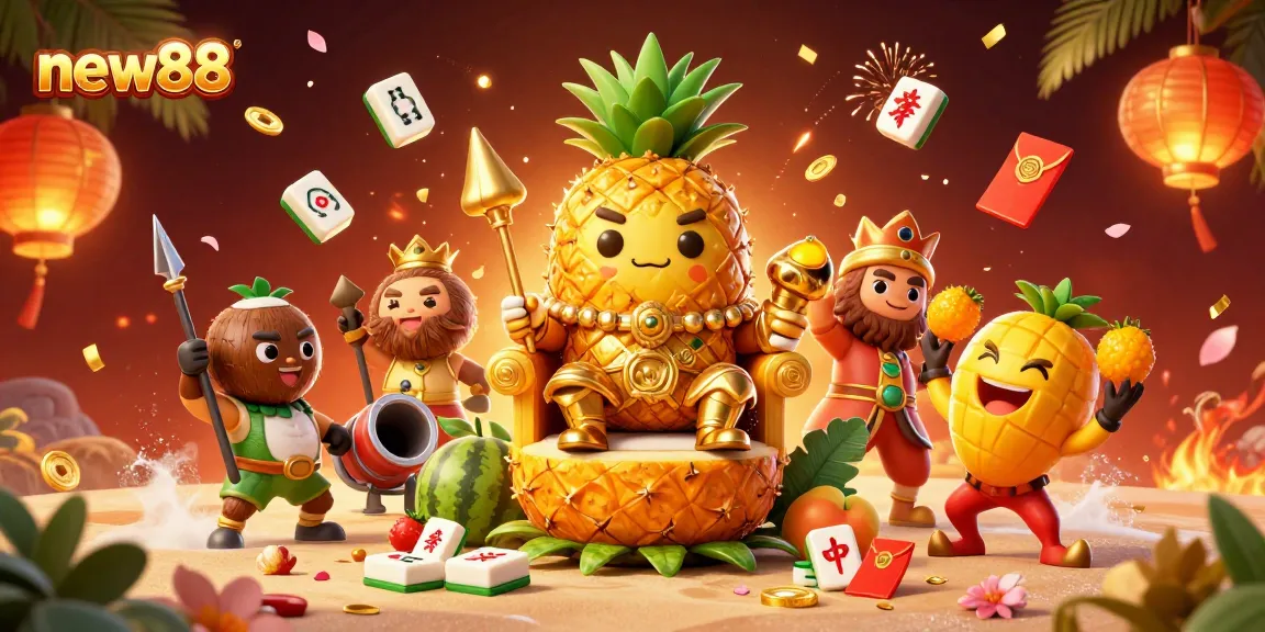 Experience thrilling gameplay with new88's energetic casino scene showcasing vibrant characters and dynamic elements.