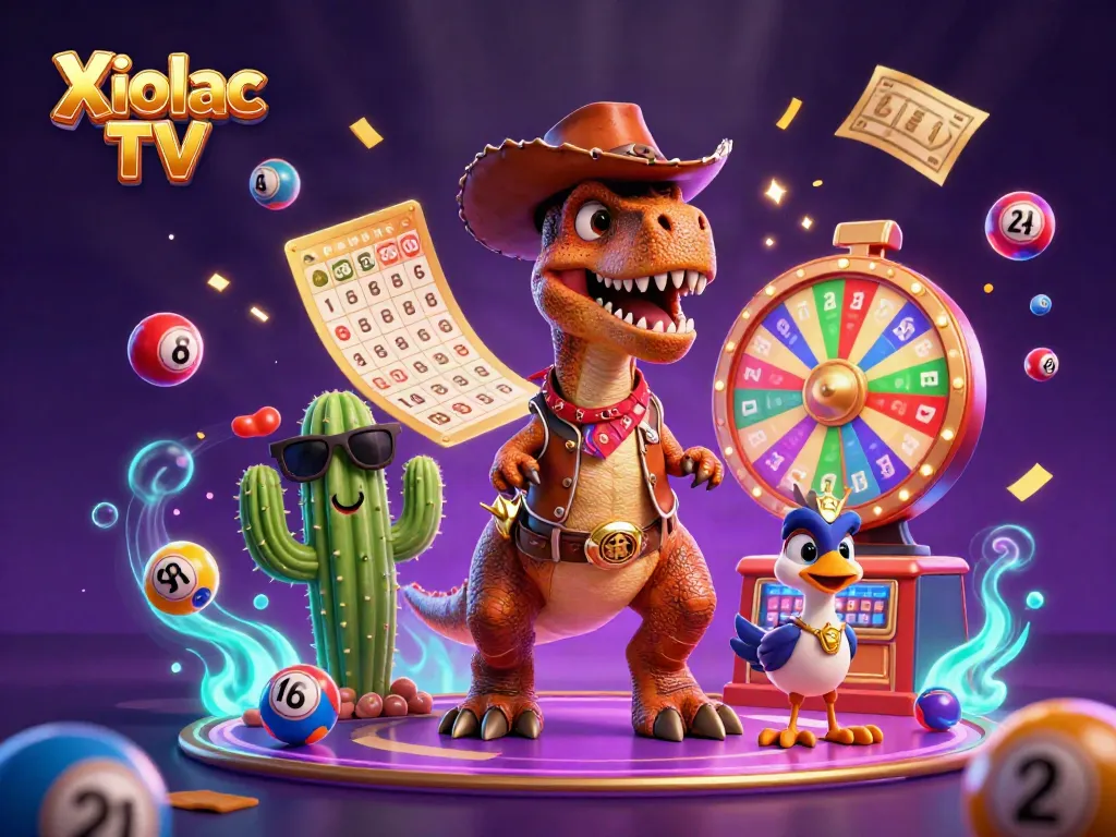 Xoilac TV showcases an exciting online gambling scene with vibrant characters and dynamic gaming elements.
