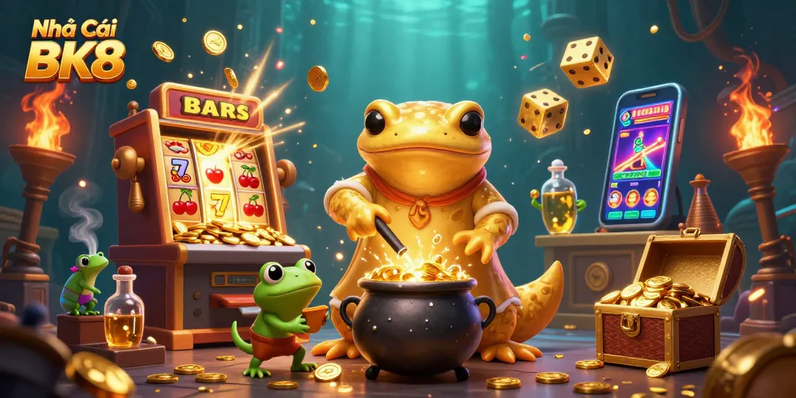 Play at Nhà Cái BK8 with exciting slot machines and golden rewards.