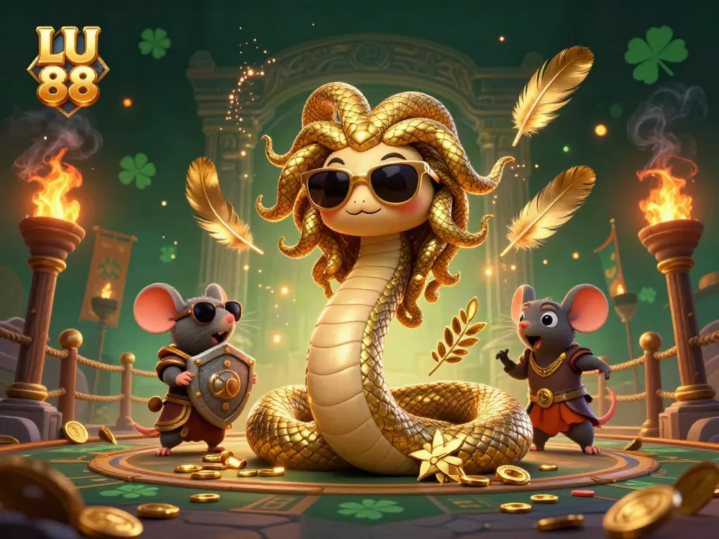 Engage with LU 88's vibrant charm and dynamic gaming elements in this captivating illustration.