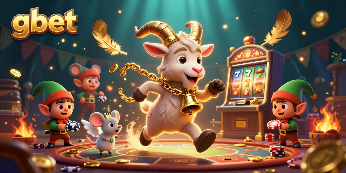 Experience thrilling gbet action with Krampus and festive characters in a dynamic holiday casino scene.