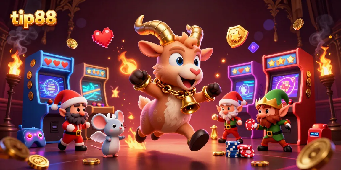 Catch the thrill of gaming at tip88's animated casino featuring playful characters and vibrant gaming elements.