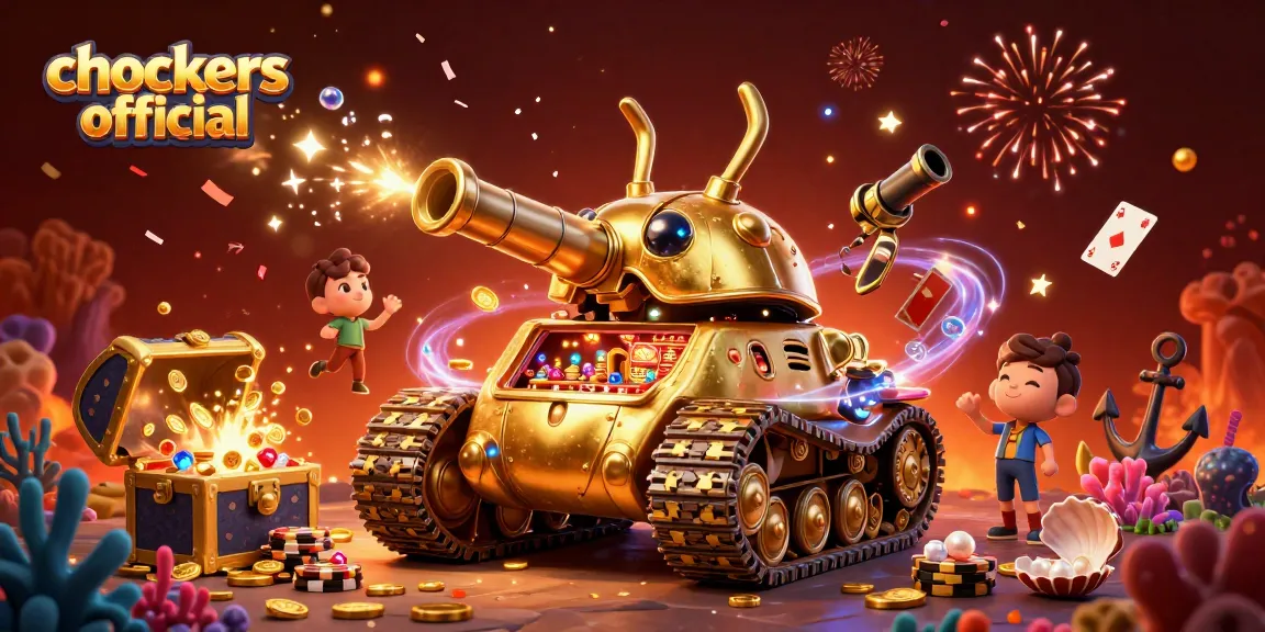 Celebrate wins at chockers official with a vibrant 3D casino scene filled with fun elements.