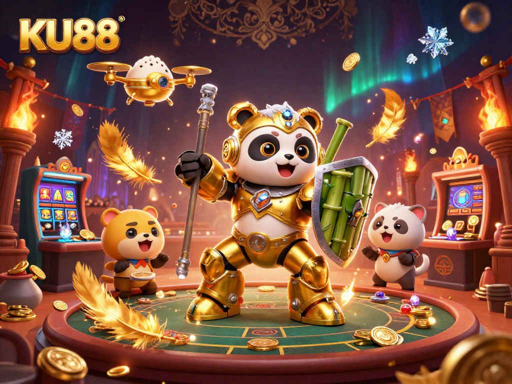 Place your bets and win big with KU88, a thrilling 3D casino showdown in an electrifying arena.
