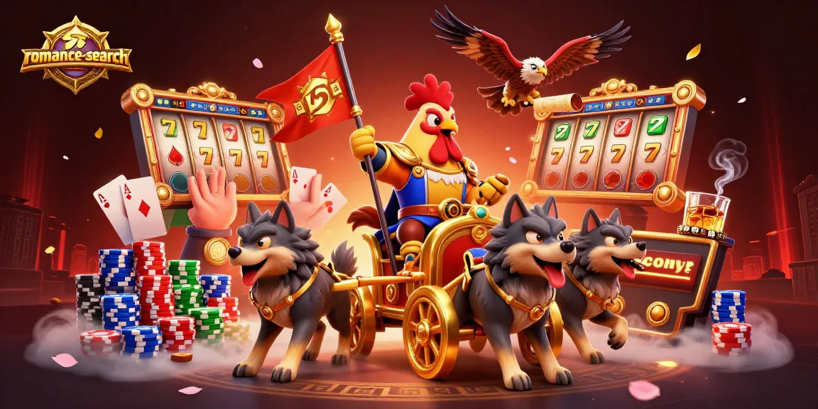 Win big with romance-search at the vibrant slot game, featuring dynamic 3D characters and action-packed visuals.