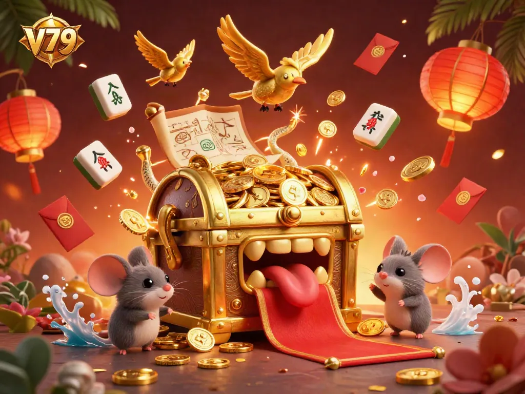 Engage with the V79 treasure chest and adventurous mice for high-stakes gaming.