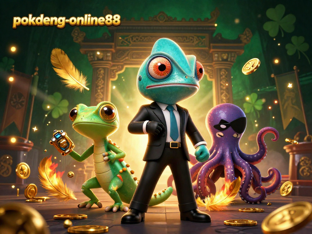 Join the thrilling action at pokdeng-online88 as characters compete with golden gadgets and unique strategies.