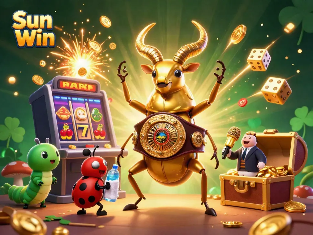 Experience thrilling wins and excitement at Sun Win Casino featuring dynamic game elements and vibrant characters.
