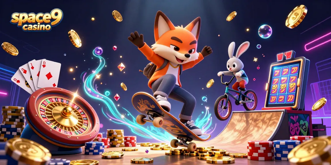 Experience the thrill at space9 casino with vibrant gaming action and dynamic characters.
