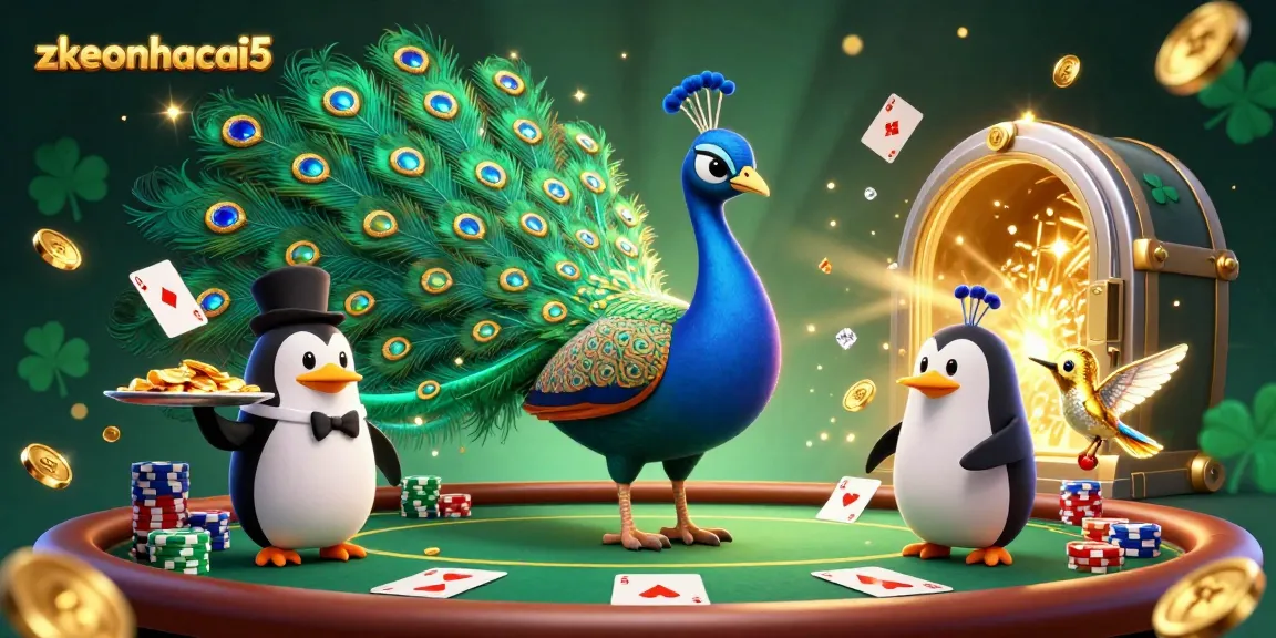 Engage in winning strategies with zkeonhacai5 as a vibrant poker-themed digital illustration.