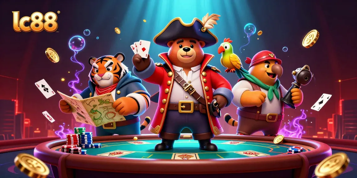 Engage with exciting lc88 casino action featuring colorful poker elements and vibrant characters.