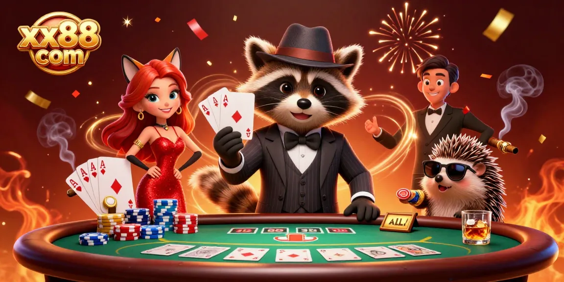 Experience thrilling action at xx88 com with a regal poker scene featuring charismatic characters.