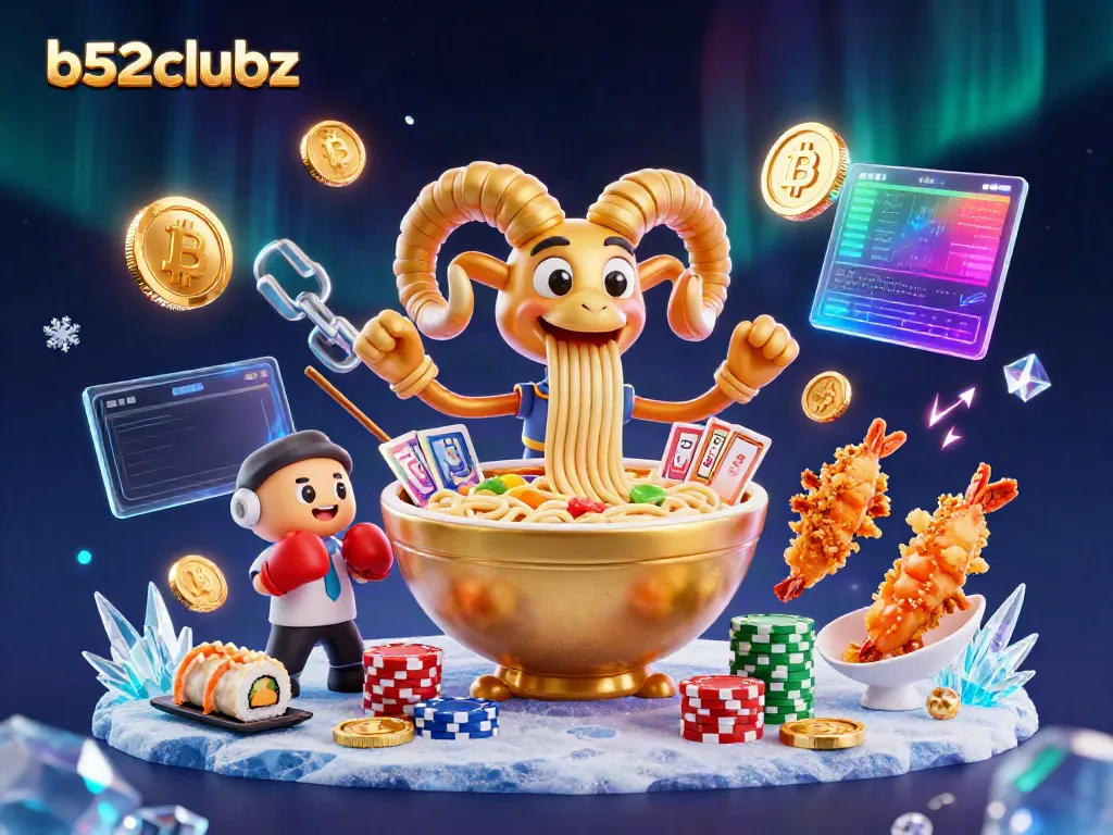 Engage with b52clubz by exploring vibrant 3D characters and crypto casino elements in a playful online gambling scene.