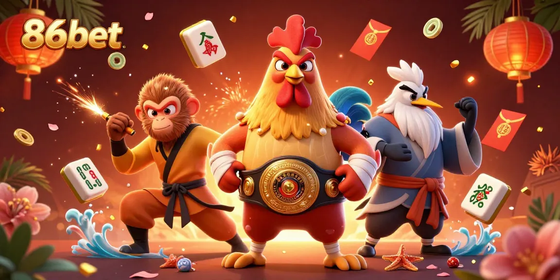 Experience exciting gameplay with 86bet's vibrant 3D casino characters and dynamic game elements.