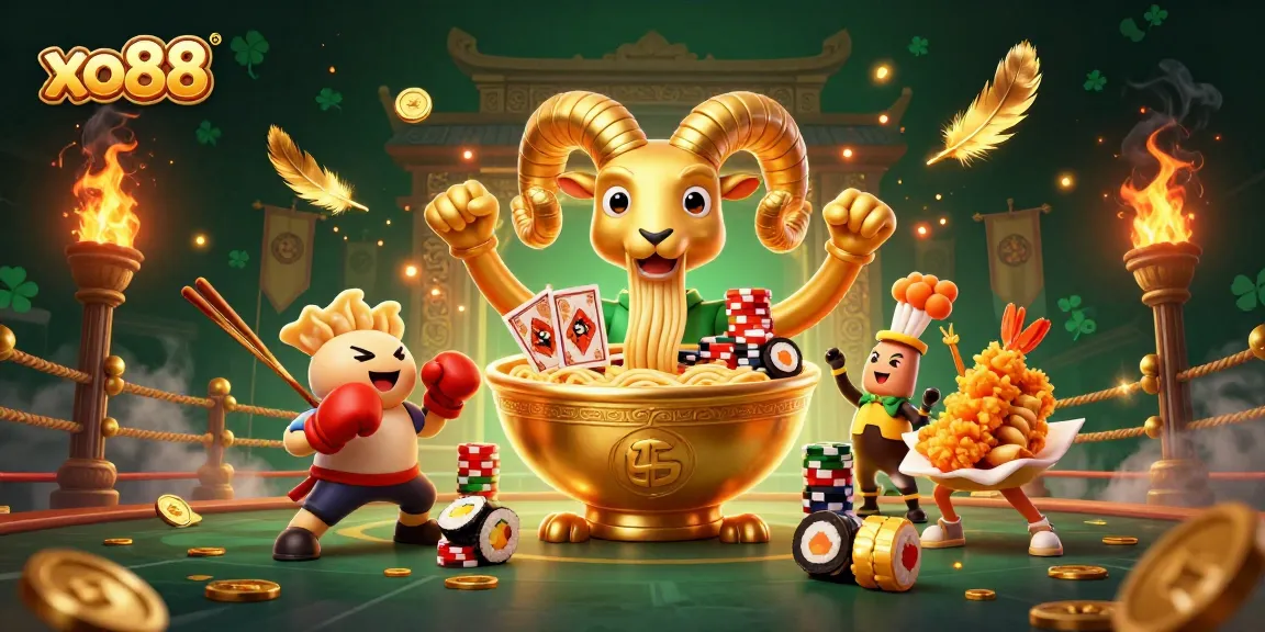 Engage in thrilling gameplay at xo88 with vibrant 3D characters, capturing the excitement of online gambling.