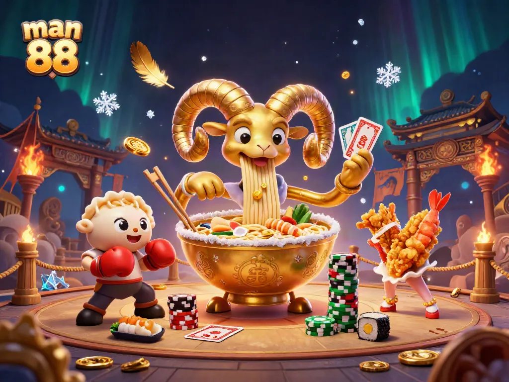 Experience the thrill of man 88 with a vibrant casino scene featuring animated characters and immersive gaming elements.