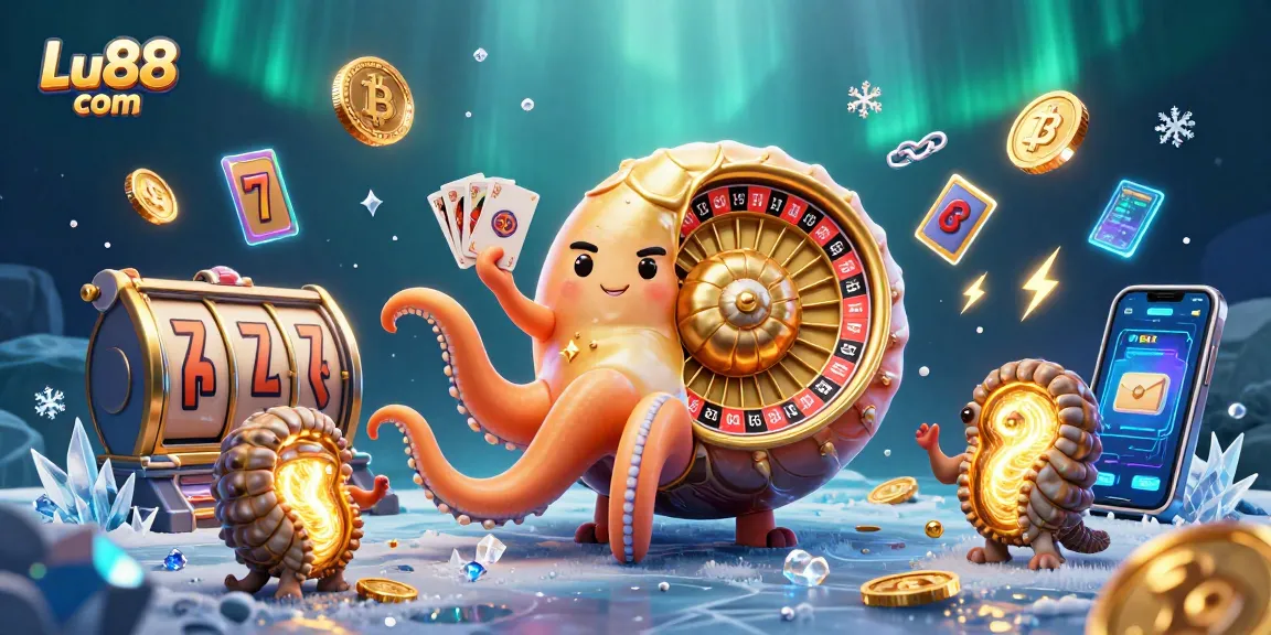 Engage with Lu88 com's thrilling casino experience featuring 3D nautilus and vibrant elements.