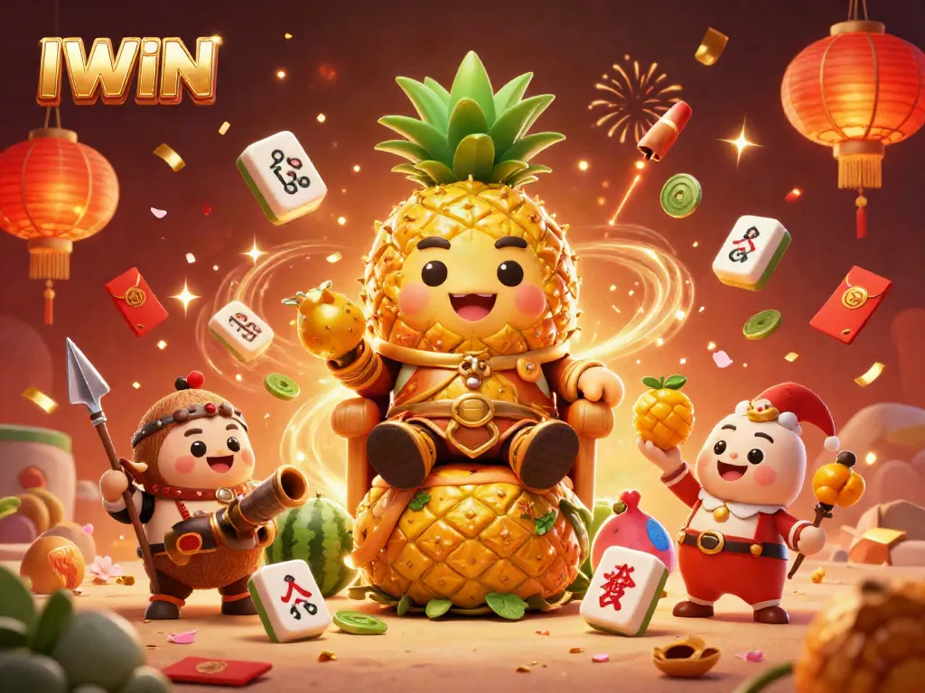 IWIN invites players to engage in exhilarating gaming experiences with vibrant characters in a dynamic casino scene.