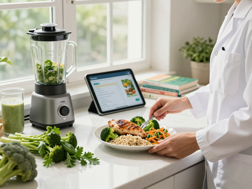 Healthy meal preparation for GERD treatment featuring low-acid foods.