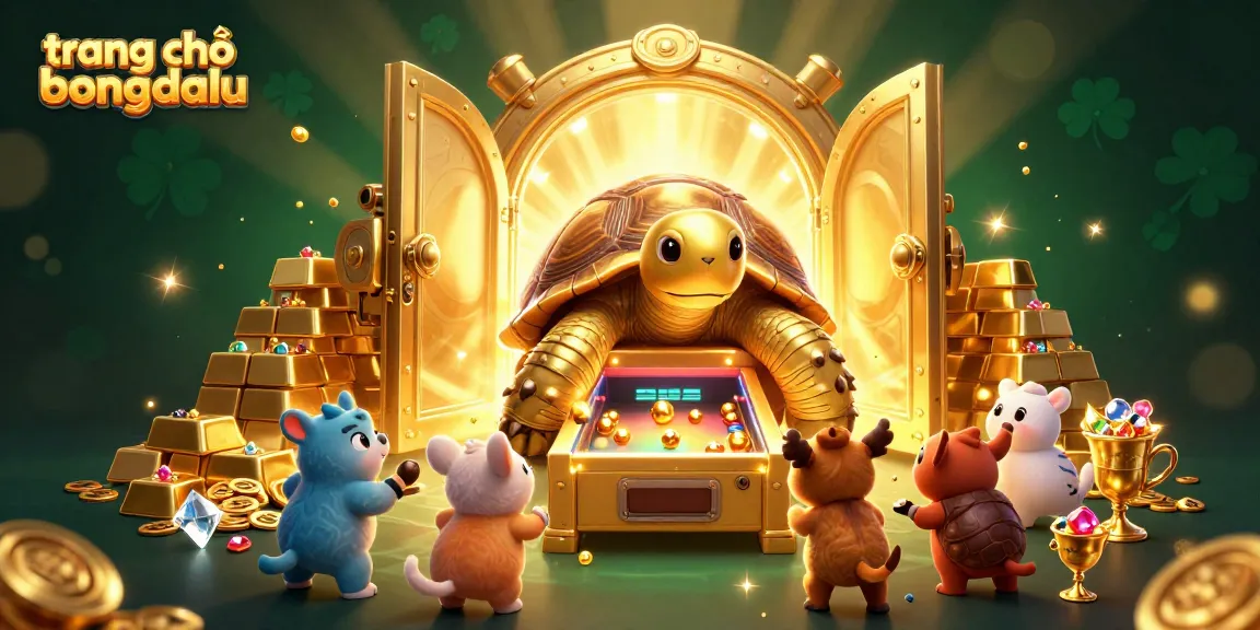 Experience the excitement of trang chủ bongdalu with vibrant live betting action featuring a golden tortoise.