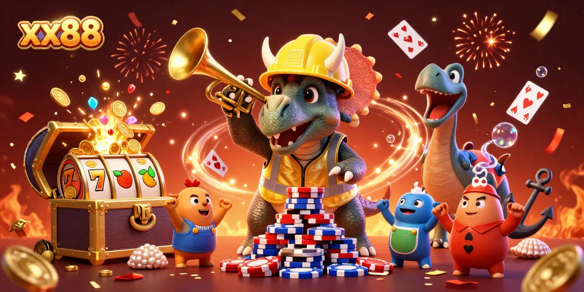 Elevate your gaming experience with xx88's fun 3D cartoon characters in an exciting casino atmosphere.
