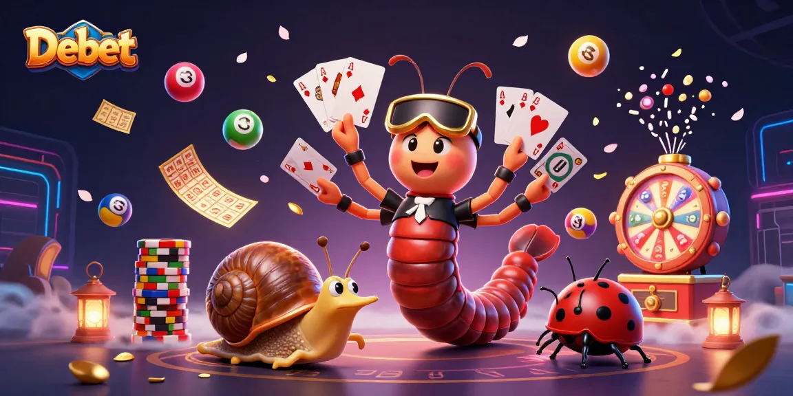 Experience thrilling gameplay at Debet with a vibrant casino illustration showcasing exciting elements.