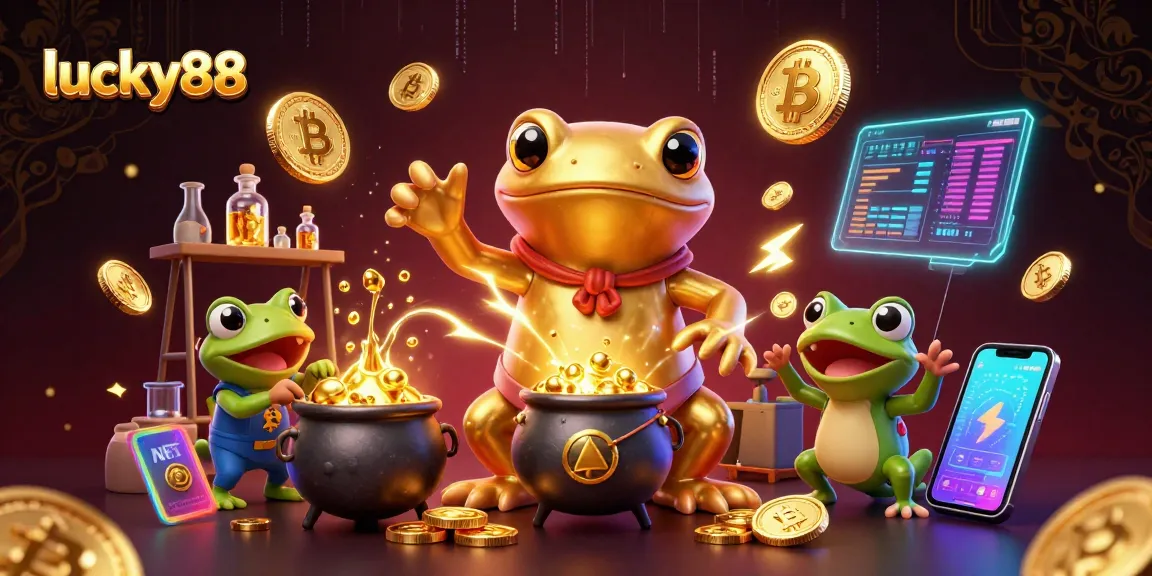 Experience thrilling gameplay at lucky88 with a golden alchemist and vibrant casino elements.