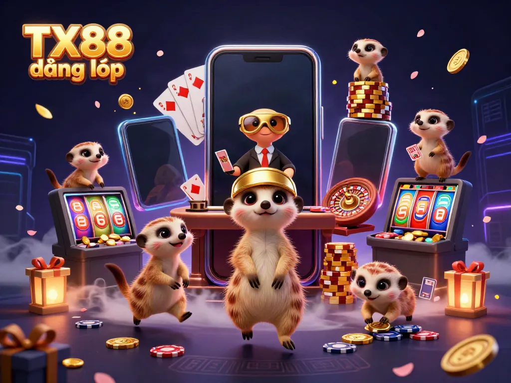 Engage with TX88 đăng nhập at a lively meerkat casino, featuring animated dealers and dynamic games.