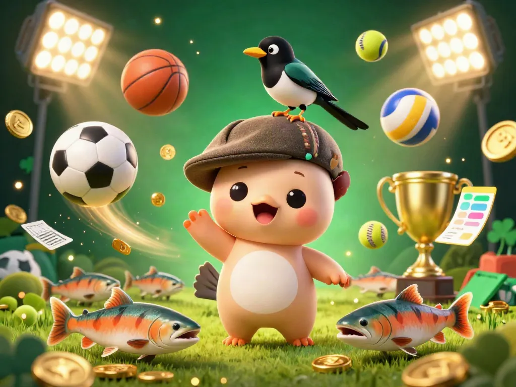 Play and win at Sunwin with thrilling 3D cartoon characters in a vibrant casino scene.
