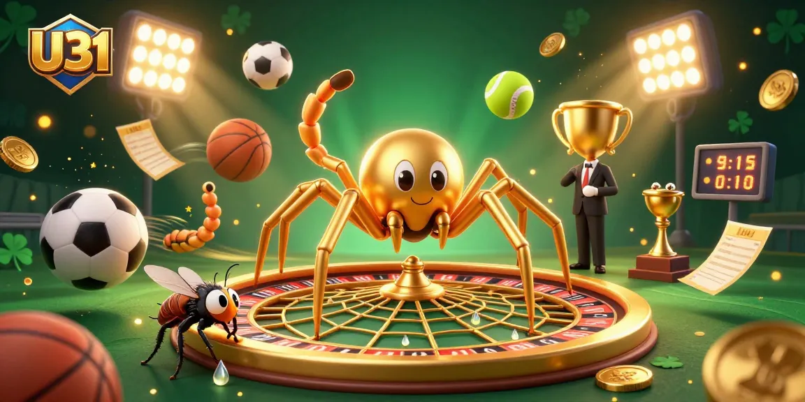 U31 engages players with dynamic betting on roulette, surrounded by vibrant casino elements.