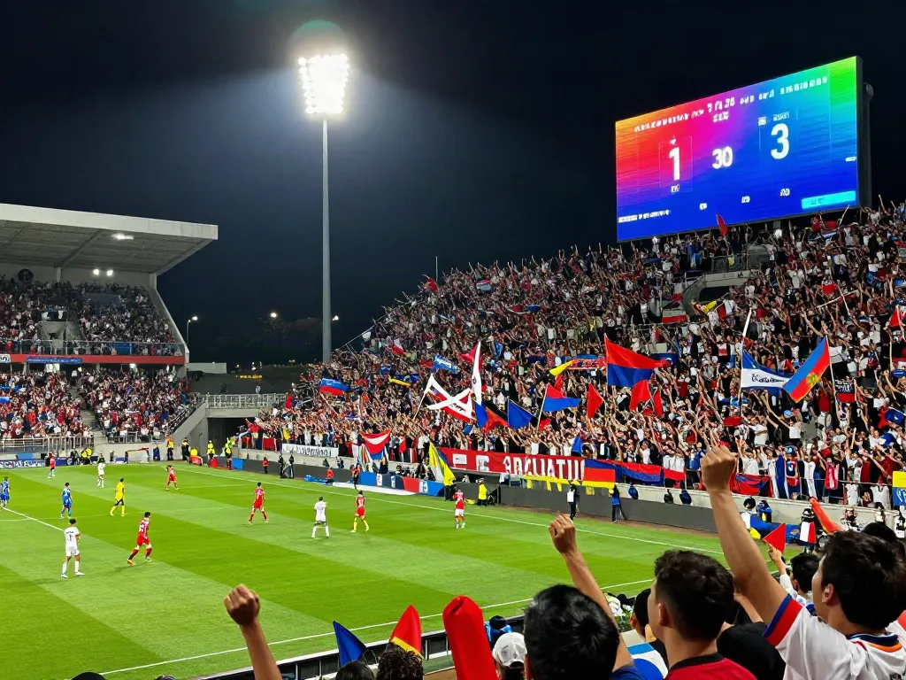 Thapcamtv football match scene showcasing fans, players, and vibrant atmosphere.