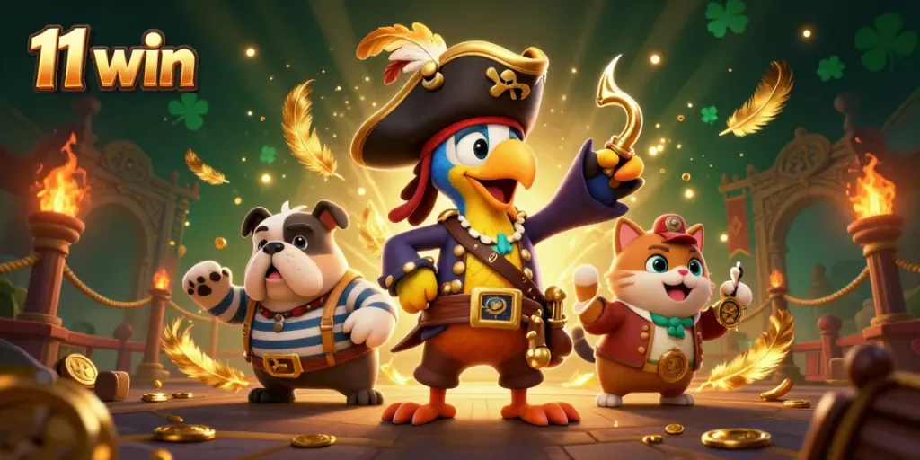 Join the excitement at 11 win with rich visual elements of gambling fun and engaging characters.