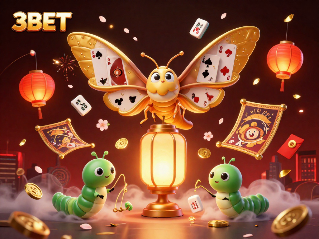 Experience exciting casino themes in 3BET with a vibrant, engaging 3D illustration.