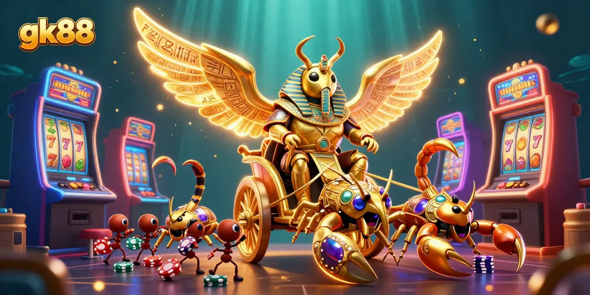 Experience thrilling casino excitement at gk88 with vibrant slot machines and dynamic jackpot scenes!