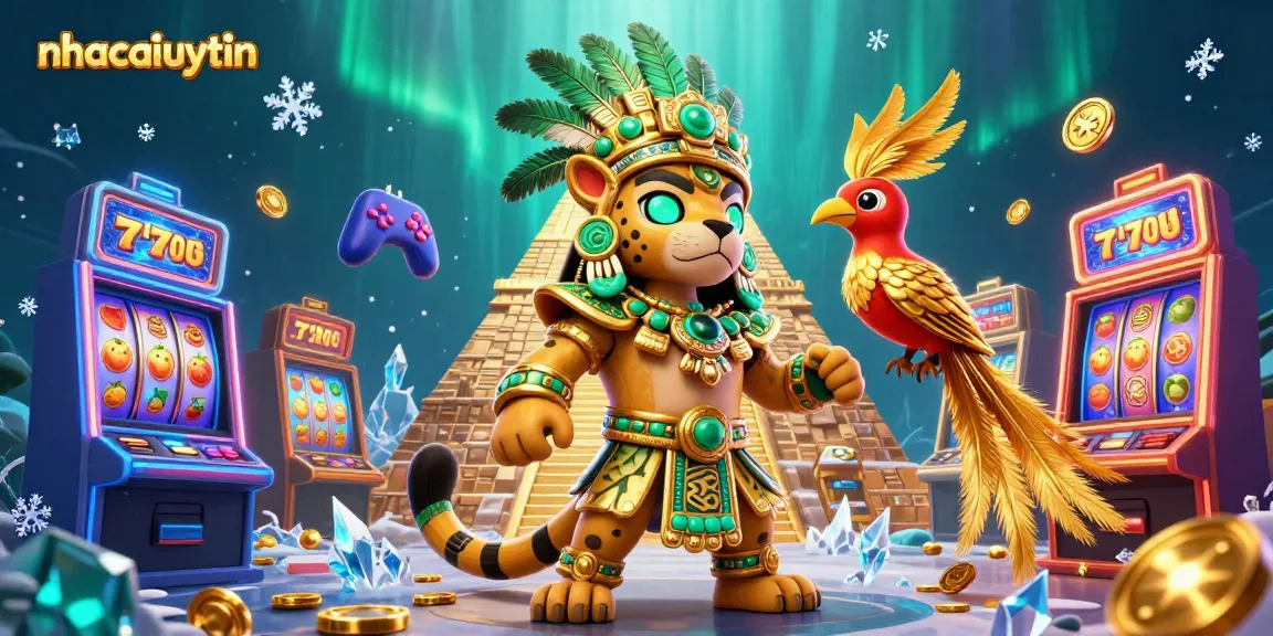 Experience thrilling slot games at nhacaiuytin with vibrant colors and dynamic casino elements.