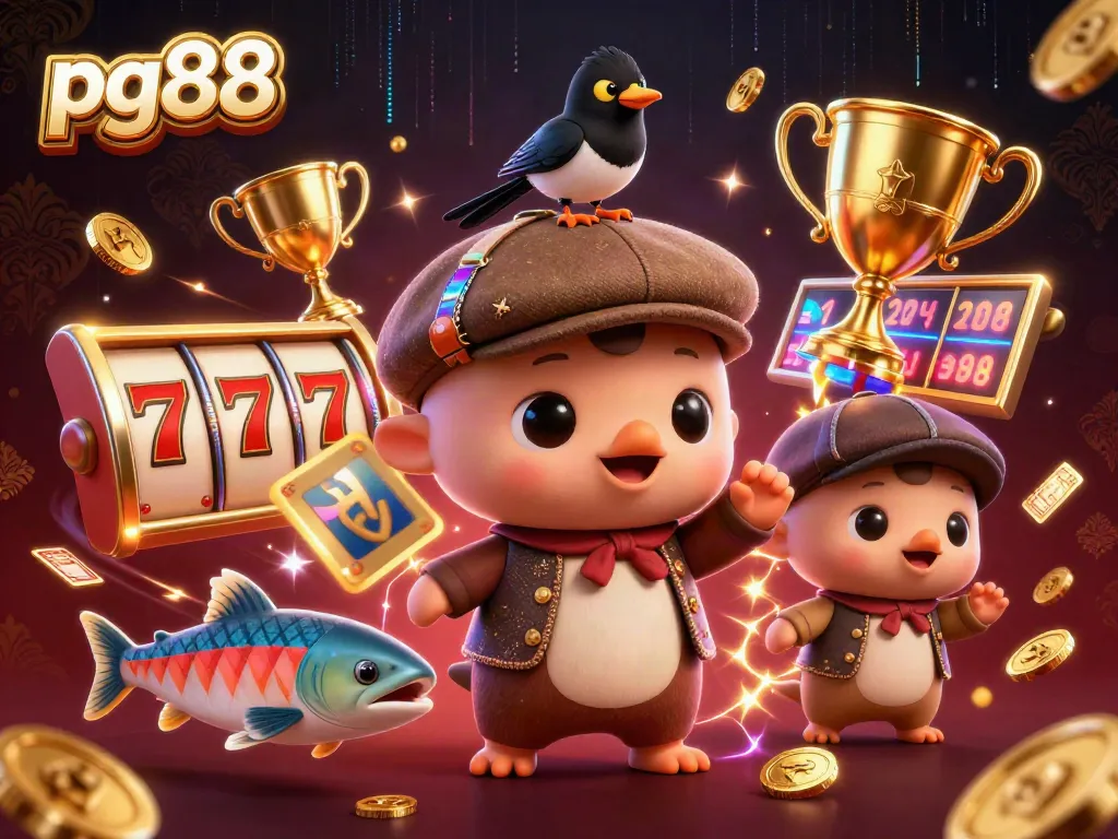 pg88 slot adventure featuring a playful Nessie, gold coins, and jackpot reels.