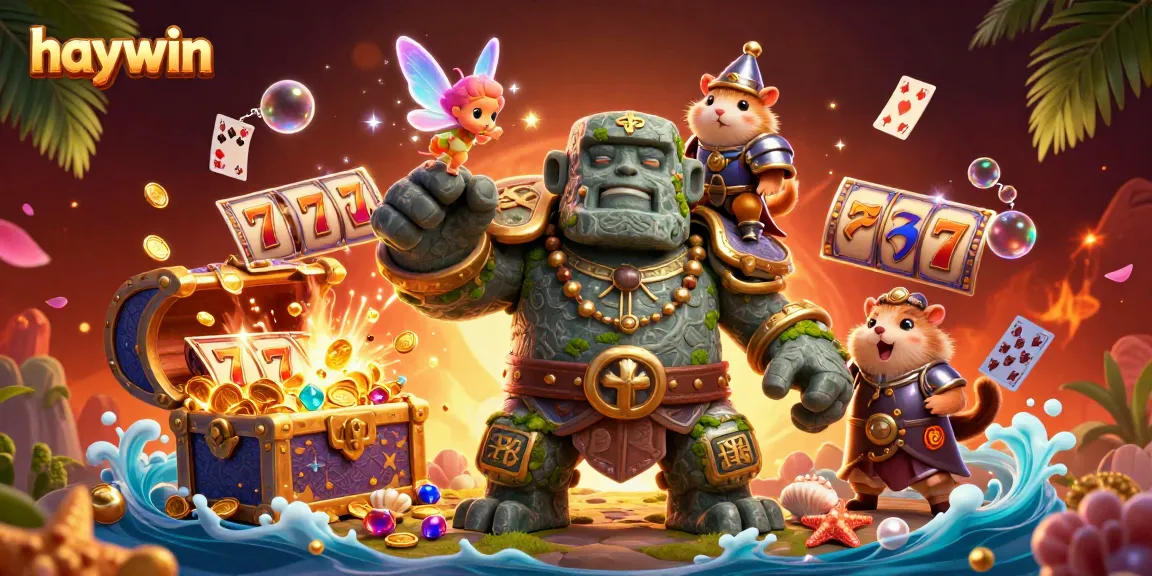 Experience the thrilling games at haywin with dynamic slot reels exploding with treasures and magic.