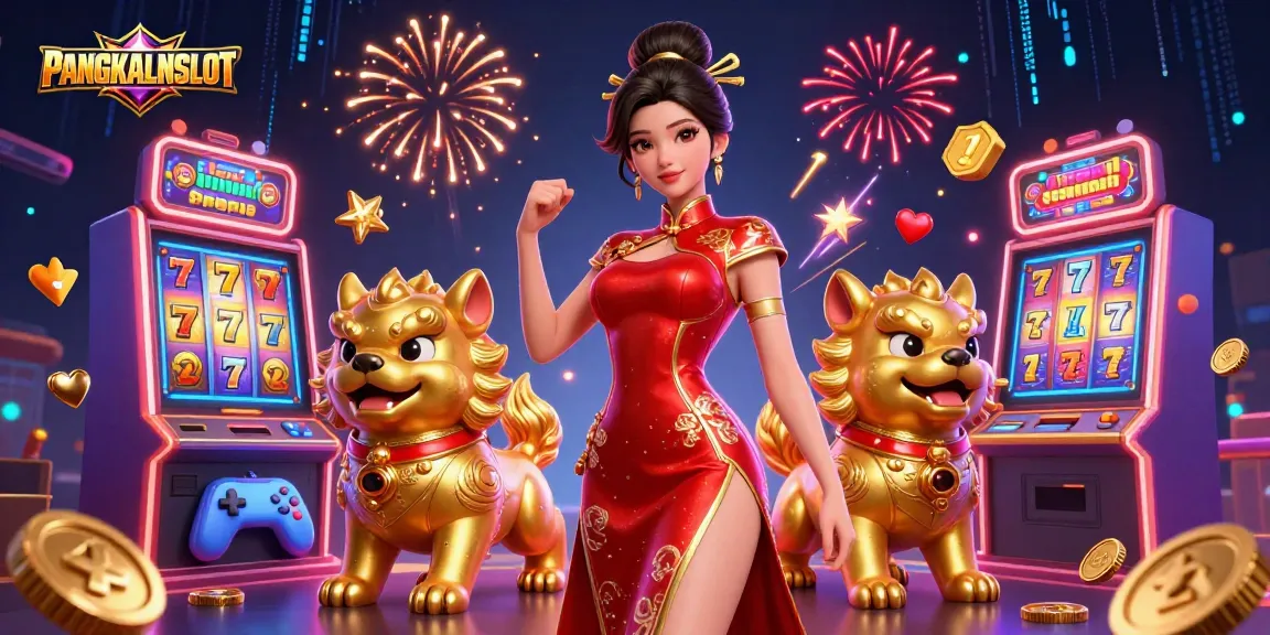 Join PANGKALANSLOT for thrilling slot games filled with fireworks and vibrant visuals.