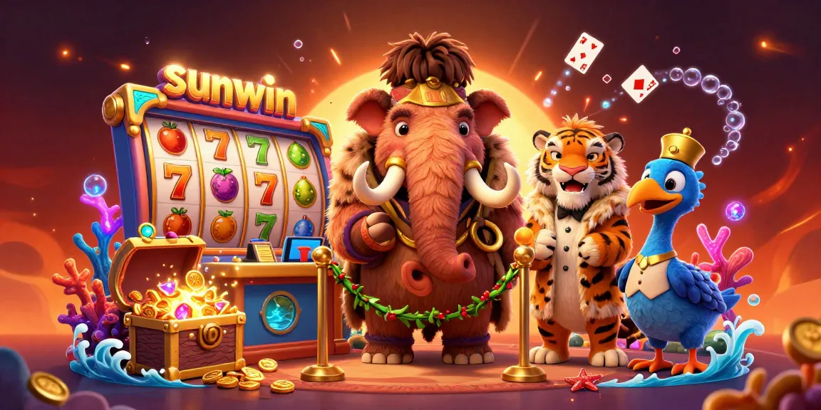Experience excitement with sunwin casino as a woolly mammoth bouncer welcomes VIPs to play exciting slot games.